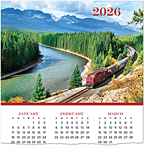 Train Adventure Calendar Card C3303U-AA